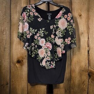 Enfocus Women Black Floral Dress